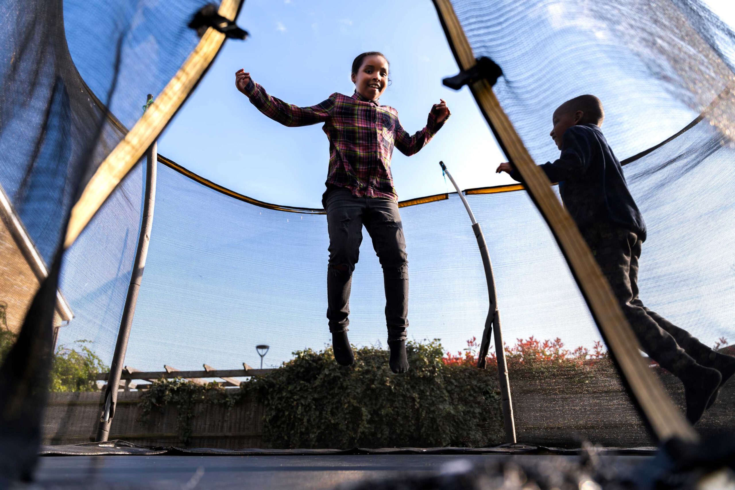 Rechthoekige trampoline